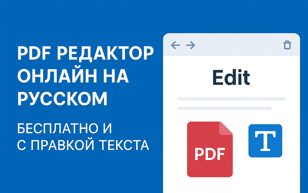 PDF редактор онлайн бесплатно на русском с изменением текста