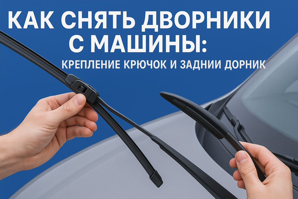 Как снять дворники с машины: крепление крючок и задний дворник