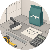 Расход затирки на плитку: как посчитать и таблица норм